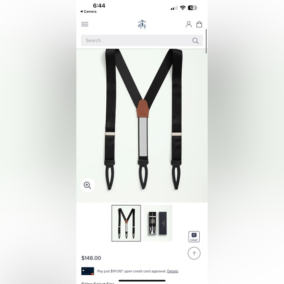 Brooks Brothers Solid Black Suspenders - New in Box - Picture 4 of 4